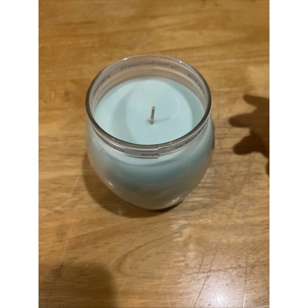 Juniper Breeze White Barn Real Essence 15oz 1‎ Wick Candle Jar 425g NOS - Picture 2 of 4